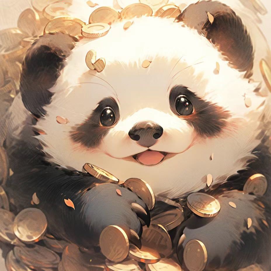 Source image for Excited Panda Rejoices in a Falling Shower of Gold Coins