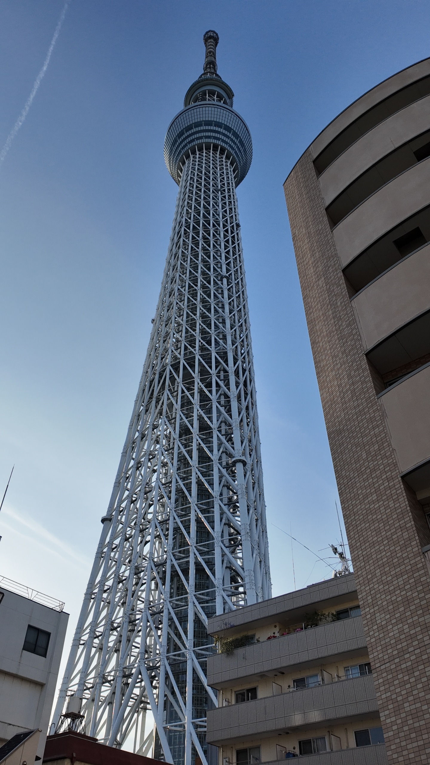 Source image for Drone Orbiting Upward Around Tokyo Skytree Lattice Structure