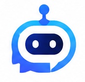 Source image for Blue Robot Logo Icon Animating with Digital Pulse Effect