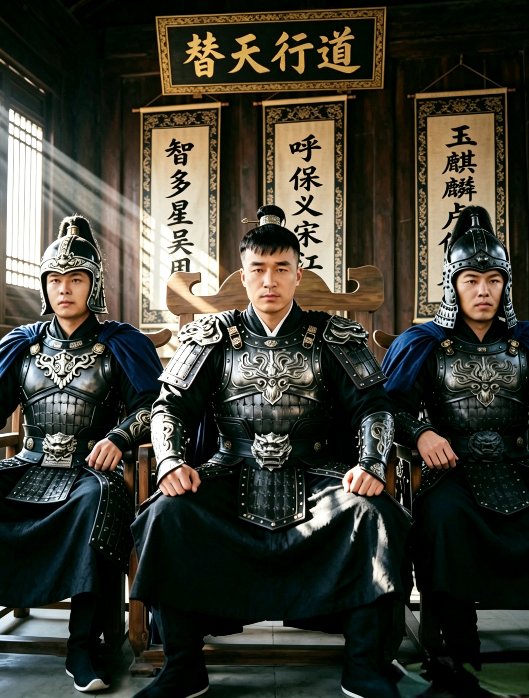 Source image for Three Ancient Generals Take Turns Booming Laughter in Sequence