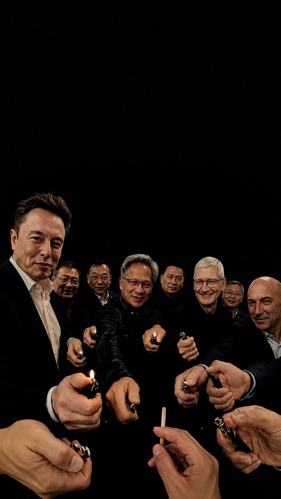 Source image for Tech Titans Lighter Ceremony Meme Animation