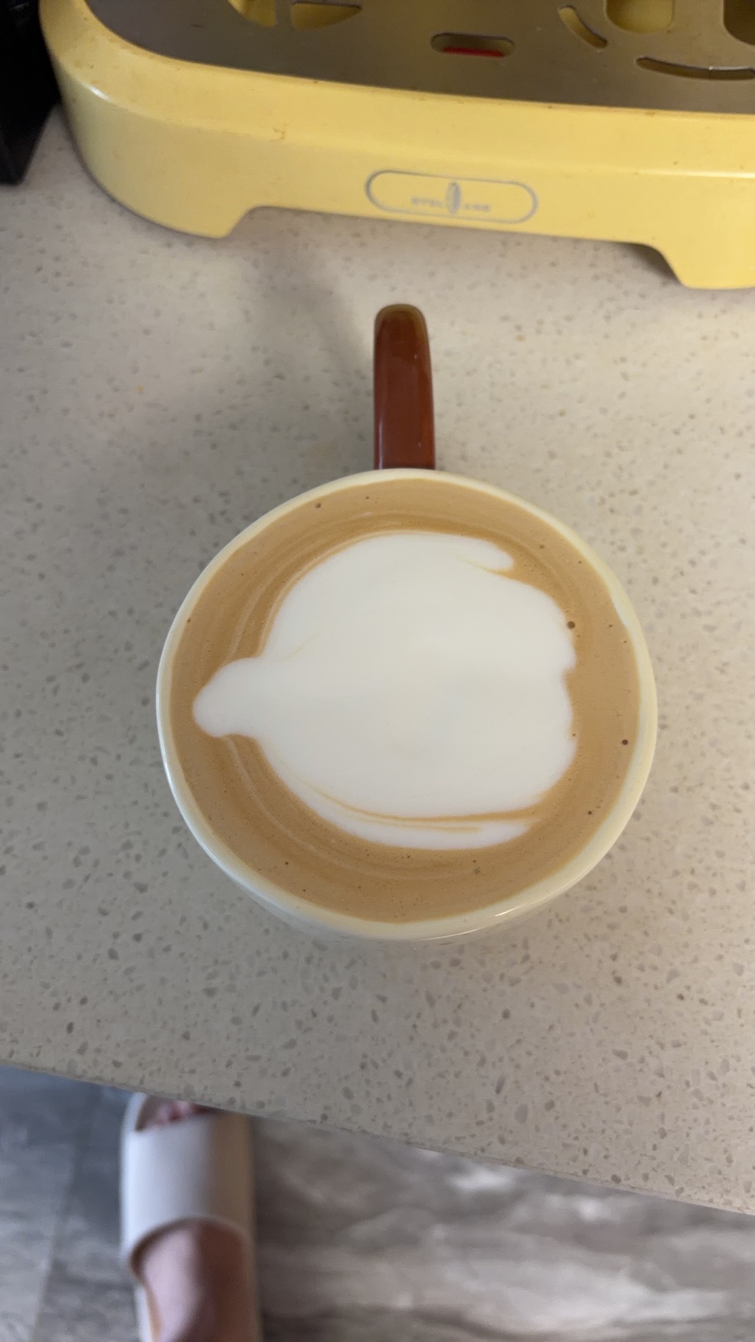 Source image for Latte Art Blob Comes Alive with Comedic Wobble