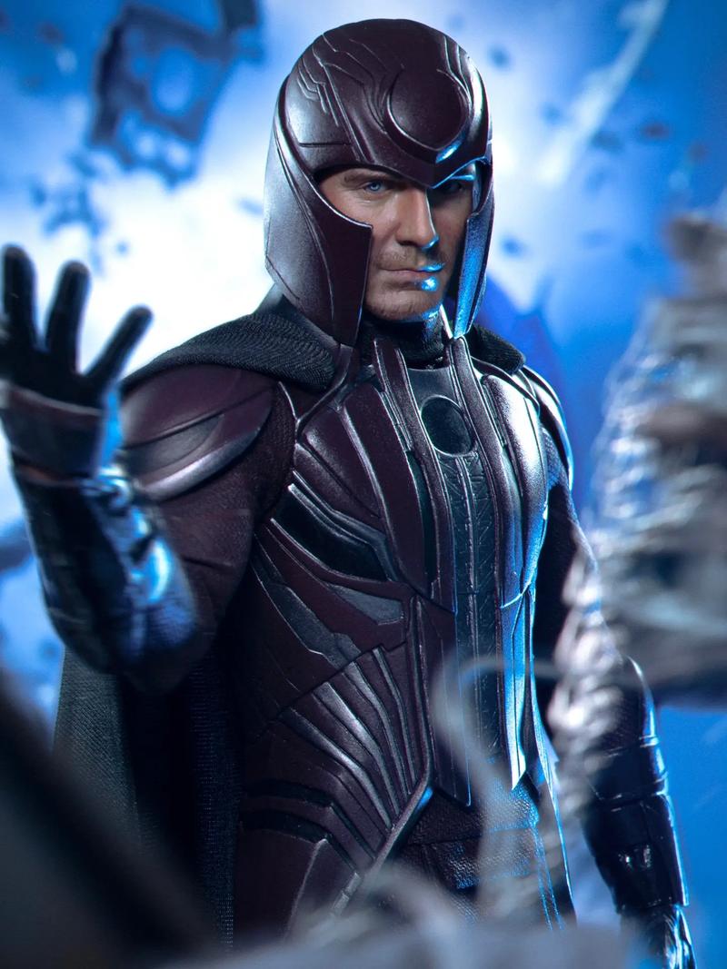 Source image for Magneto Raises Hand to Control Floating Metal Debris