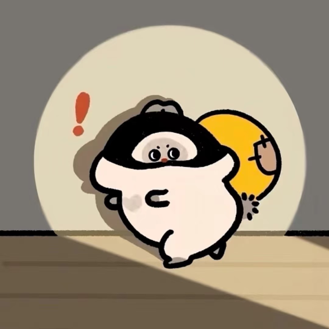 Source image for Masked Hamster Sneaking Past Spotlight With Yellow Companion