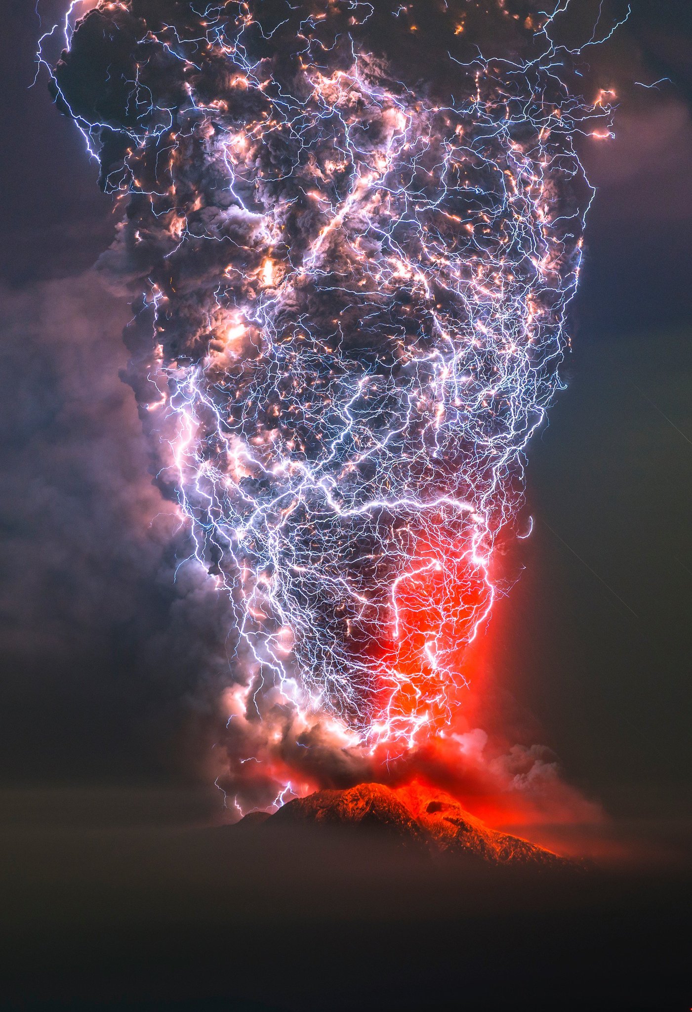 Source image for Volcanic Eruption Lightning Storm Illuminates Ash Cloud