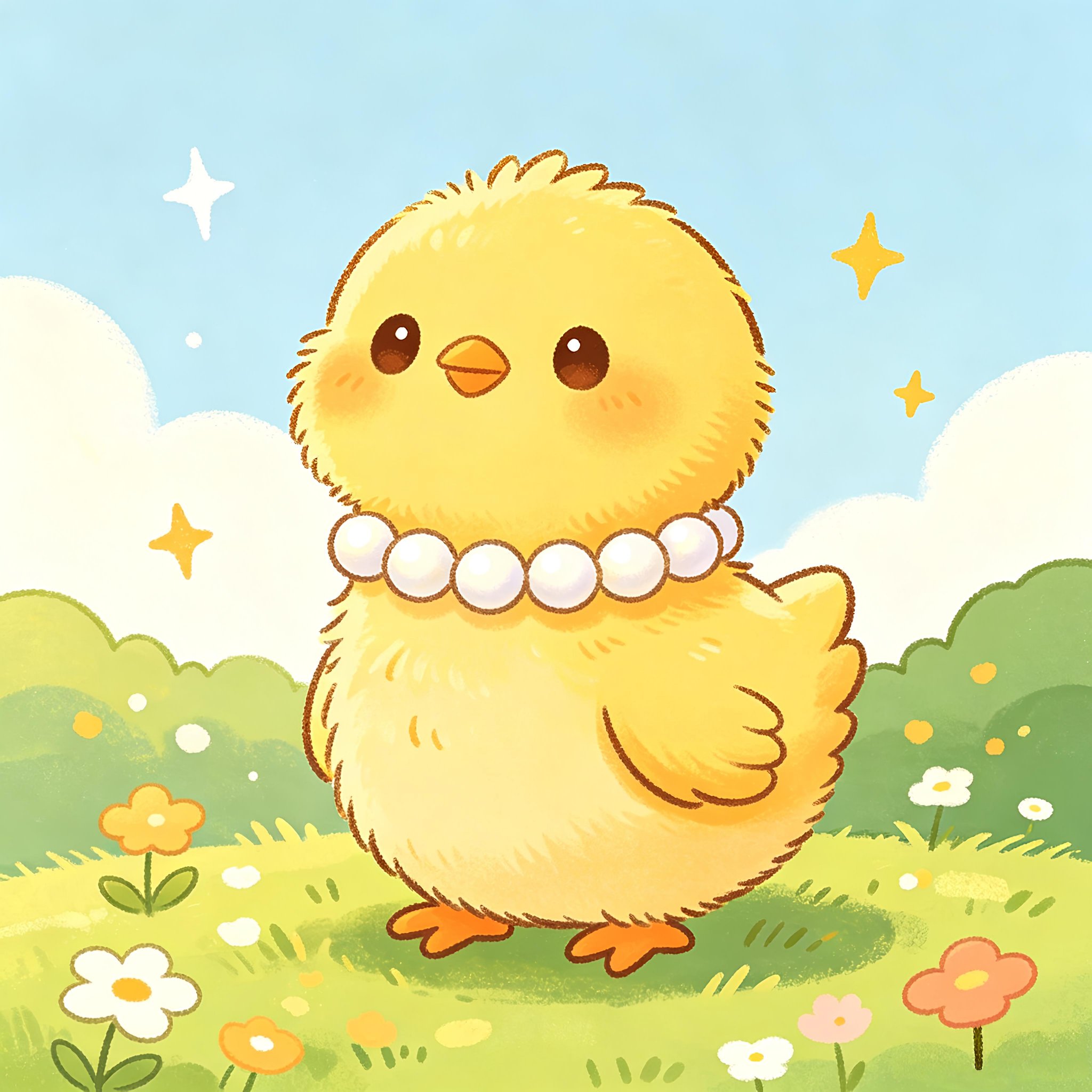 Source image for Pearl-Necked Chick Bouncing and Flapping Wings in a Meadow