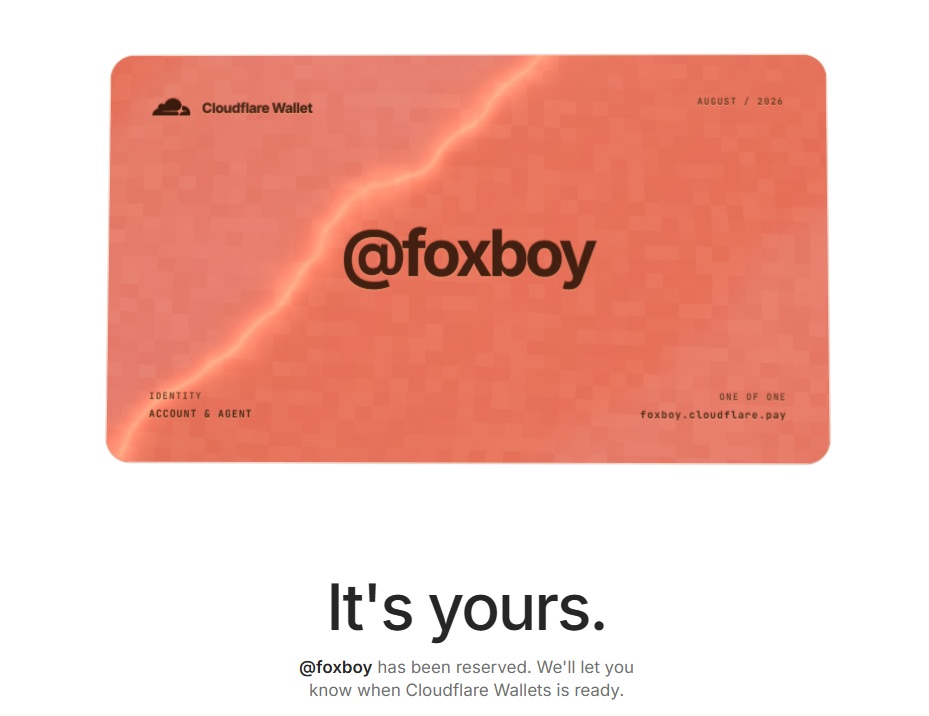 Source image for Orange Cloudflare Wallet Card Shaking Left and Right
