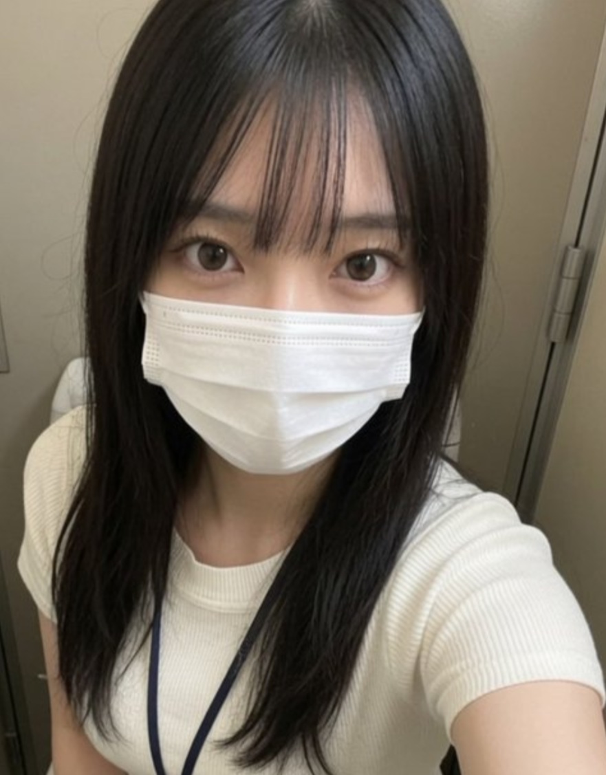 Source image for Masked Selfie Eyes Reacting to Sudden Realization