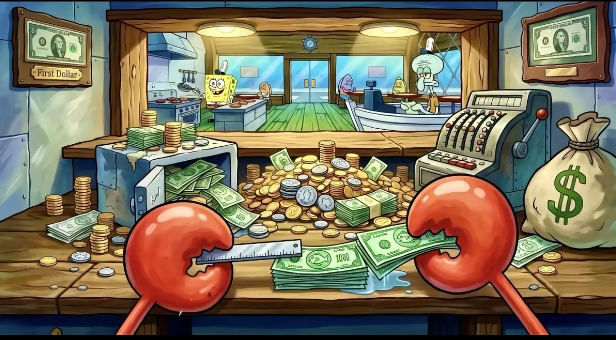 Source image for Crabby's First Dollar: Measuring the Pile of Cash
