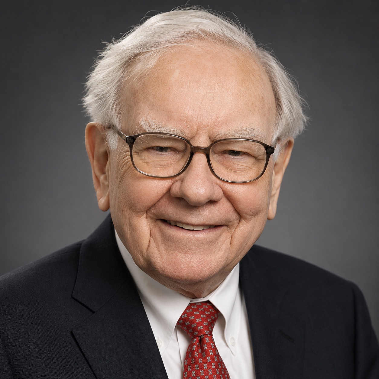 Source image for Elderly Man in Suit Breaks Stare with Comedic Blink and Head Tilt