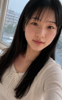 Source image for Rainy Window Selfie Moment with Subtle Wind and Gaze Shift