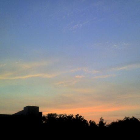 Source image for Nostalgic School Gate Sunset Sky Memory Recreation