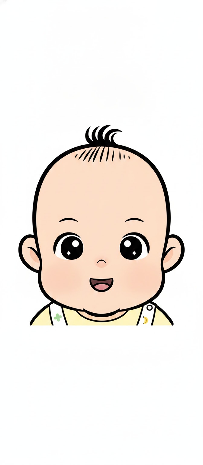 Source image for Cartoon Baby Sparkles and Wobbles in Cute Meme Animation