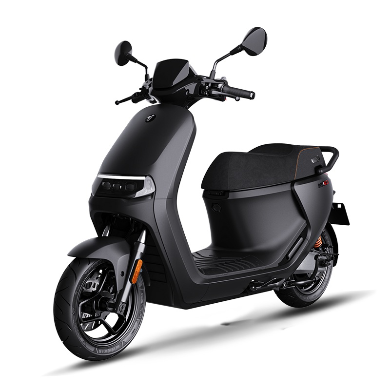 Source image for Matte Black Electric Scooter Lights Up and Vibrates with Energy